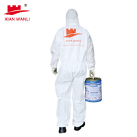 Flame Resistant White Disposable Safety Coverall for Men