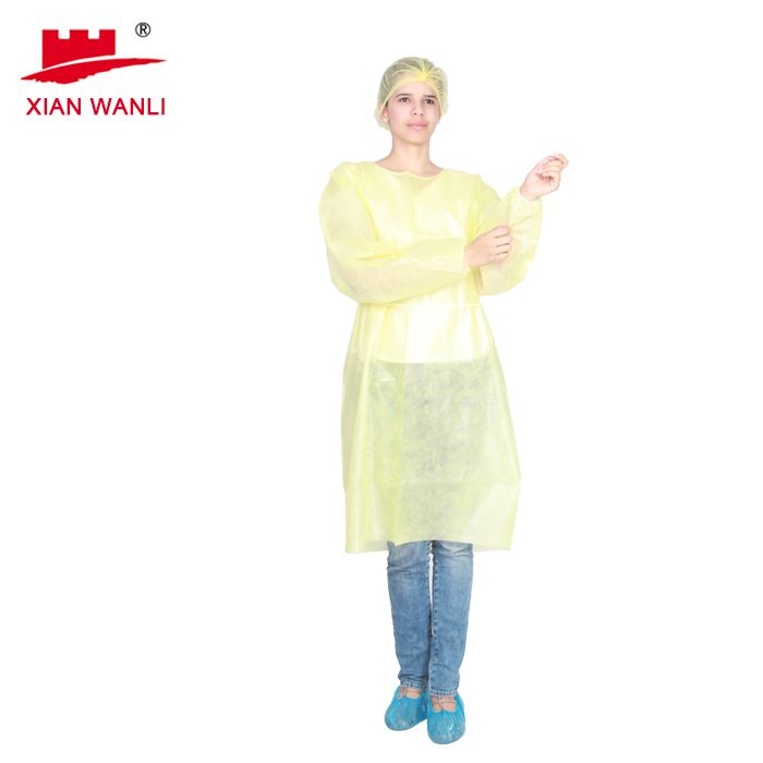 AAMI Level 1 PE Laminated Isolation Gown